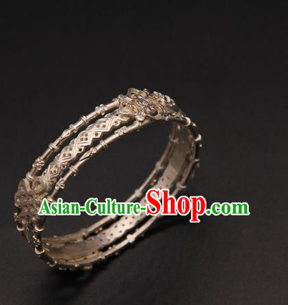 Handmade Chinese Traditional Ming Dynasty Argent Bracelet Ancient Hanfu Jewelry Accessories Handmade Chinese Traditional Ming Dynasty Argent Bracelet Ancient Hanfu Jewelry Accessories
