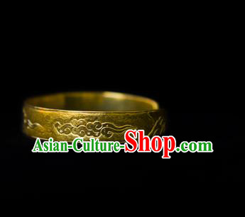 Handmade Chinese Ancient Empress Golden Bracelet Jewelry Traditional Song Dynasty Palace Bangle Accessories Handmade Chinese Ancient Empress Golden Bracelet Jewelry Traditional Song Dynasty Palace Bangle Accessories
