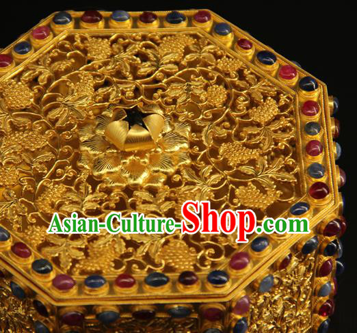 China Ancient Court Jewelry Box Handmade Qing Dynasty Palace Gems Accessories China Ancient Court Jewelry Box Handmade Qing Dynasty Palace Gems Accessories