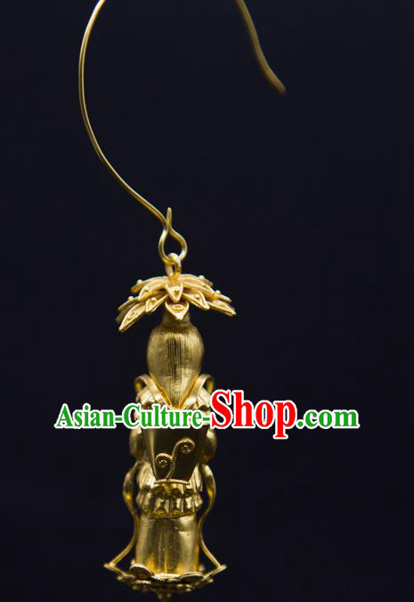 Handmade Chinese Traditional Ming Dynasty Palace Ear Accessories Ancient Empress Earrings Jewelry Handmade Chinese Traditional Ming Dynasty Palace Ear Accessories Ancient Empress Earrings Jewelry