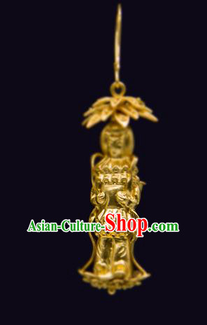 Handmade Chinese Traditional Ming Dynasty Palace Ear Accessories Ancient Empress Earrings Jewelry Handmade Chinese Traditional Ming Dynasty Palace Ear Accessories Ancient Empress Earrings Jewelry