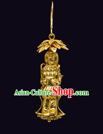 Handmade Chinese Traditional Ming Dynasty Palace Ear Accessories Ancient Empress Earrings Jewelry Handmade Chinese Traditional Ming Dynasty Palace Ear Accessories Ancient Empress Earrings Jewelry