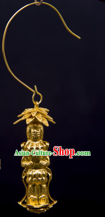 Handmade Chinese Traditional Ming Dynasty Palace Ear Accessories Ancient Empress Earrings Jewelry Handmade Chinese Traditional Ming Dynasty Palace Ear Accessories Ancient Empress Earrings Jewelry