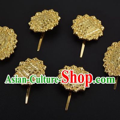 China Handmade Palace Hair Jewelry Ancient Empress Hairpins Traditional Tang Dynasty Hair Sticks Complete Set
