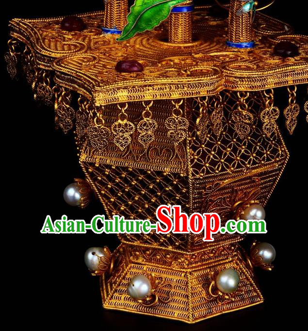 Handmade Chinese Ancient Empress Jewelry Traditional Qing Dynasty Court Filigree Earrings Accessories Handmade Chinese Ancient Empress Jewelry Traditional Qing Dynasty Court Filigree Earrings Accessories