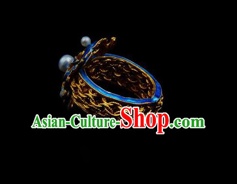 Handmade Chinese Traditional Qing Dynasty Accessories Ancient Empress Cloisonne Ring Jewelry Handmade Chinese Traditional Qing Dynasty Accessories Ancient Empress Cloisonne Ring Jewelry