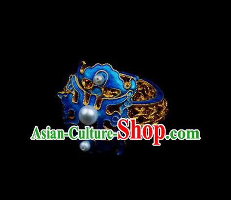 Handmade Chinese Traditional Qing Dynasty Accessories Ancient Empress Cloisonne Ring Jewelry Handmade Chinese Traditional Qing Dynasty Accessories Ancient Empress Cloisonne Ring Jewelry