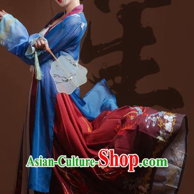 China Traditional Hanfu Dress Ancient Noble Female Costumes Song Dynasty Young Mistress Clothing