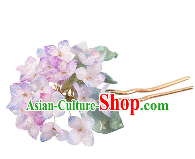Chinese Traditional Hanfu Flowers Hairpin Hair Accessories Ancient Princess Hydrangea Hair Stick Chinese Traditional Hanfu Flowers Hairpin Hair Accessories Ancient Princess Hydrangea Hair Stick