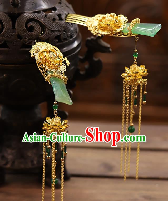 Traditional China Ancient Bride Hade Hairpins Wedding Hair Ornament Handmade Hair Comb Full Set Traditional China Ancient Bride Hade Hairpins Wedding Hair Ornament Handmade Hair Comb Full Set