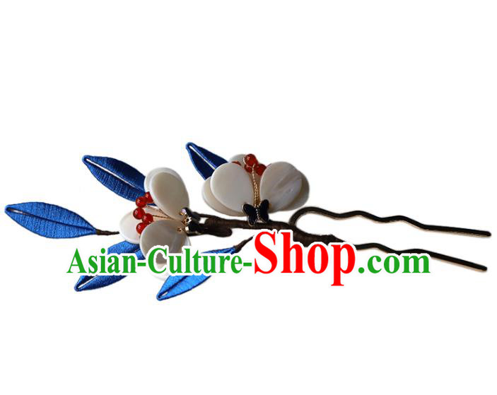 Chinese Traditional Hanfu Flowers Hair Stick Wedding Hair Accessories Ancient Bride Butterfly Hairpin Chinese Traditional Hanfu Flowers Hair Stick Wedding Hair Accessories Ancient Bride Butterfly Hairpin