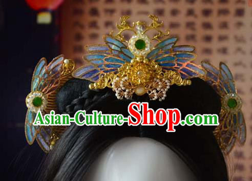 Traditional China Ancient Princess Hair Comb Wedding Hair Ornament Handmade Hairpins Full Set Traditional China Ancient Princess Hair Comb Wedding Hair Ornament Handmade Hairpins Full Set