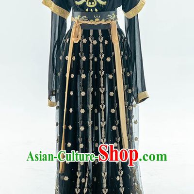 China Traditional Tang Dynasty Palace Lady Historical Clothing Ancient Princess Hanfu Dress Costumes