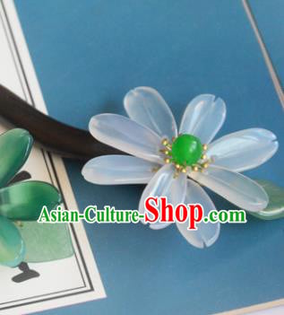 Chinese Traditional Hair Accessories Hanfu Ebony Hair Stick Ancient Princess Daisy Hairpin Chinese Traditional Hair Accessories Hanfu Ebony Hair Stick Ancient Princess Daisy Hairpin