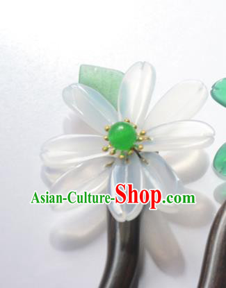 Chinese Traditional Hair Accessories Hanfu Ebony Hair Stick Ancient Princess Daisy Hairpin Chinese Traditional Hair Accessories Hanfu Ebony Hair Stick Ancient Princess Daisy Hairpin