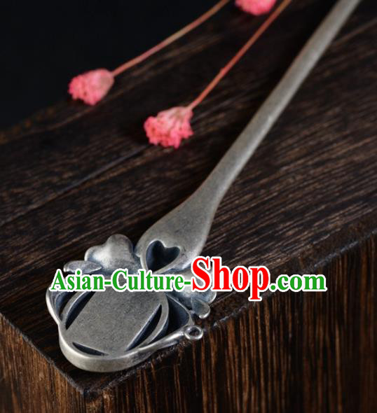 China Ancient Princess Hair Accessories Traditional National Jade Silver Hairpin China Ancient Princess Hair Accessories Traditional National Jade Silver Hairpin