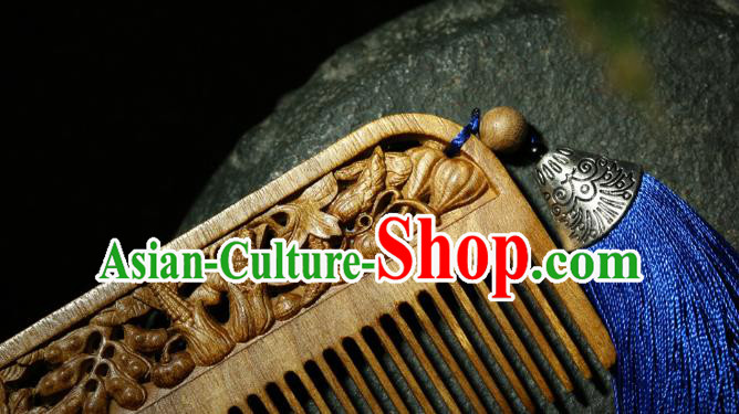 China Handmade Hair Accessories Wood Hairpin Traditional National Carving Nanmu Hair Comb China Handmade Hair Accessories Wood Hairpin Traditional National Carving Nanmu Hair Comb