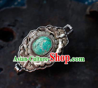 Chinese Handmade Beads Bracelet Accessories Traditional Silver Carving Butterfly Jewelry
