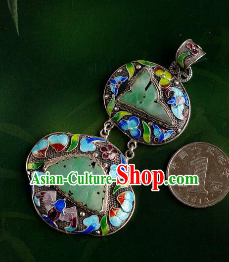 China Traditional National Jade Jewelry Accessories Handmade Cloisonne Bat Necklace Pendant China Traditional National Jade Jewelry Accessories Handmade Cloisonne Bat Necklace Pendant