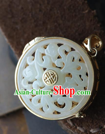 China Classical Silver Sachet Accessories Traditional National Gems Jewelry Handmade Jade Necklace Pendant China Classical Silver Sachet Accessories Traditional National Gems Jewelry Handmade Jade Necklace Pendant