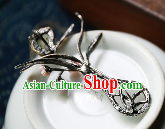 Handmade China Jade Accessories Traditional Brooch Pendant National Women Silver Jewelry Handmade China Jade Accessories Traditional Brooch Pendant National Women Silver Jewelry