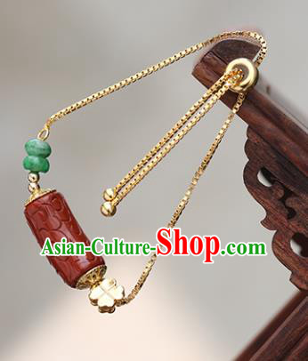 China Handmade Jewelry Accessories Traditional Golden Bracelet National Bangle China Handmade Jewelry Accessories Traditional Golden Bracelet National Bangle