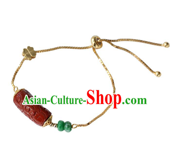 China Handmade Jewelry Accessories Traditional Golden Bracelet National Bangle China Handmade Jewelry Accessories Traditional Golden Bracelet National Bangle