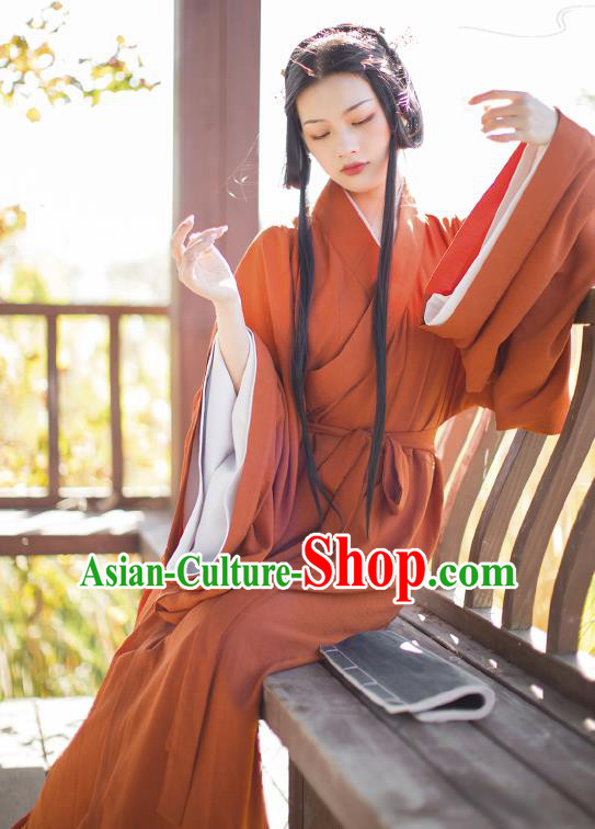 China Traditional Hanfu Dress Ancient Jin Dynasty Palace Beauty Historical Clothing China Traditional Hanfu Dress Ancient Jin Dynasty Palace Beauty Historical Clothing
