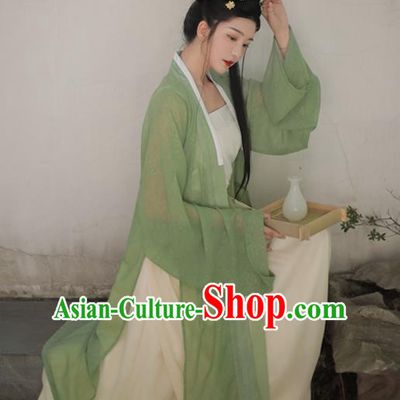 Ancient China Village Girl Historical Clothing Traditional Song Dynasty Country Woman Hanfu Dress Costume