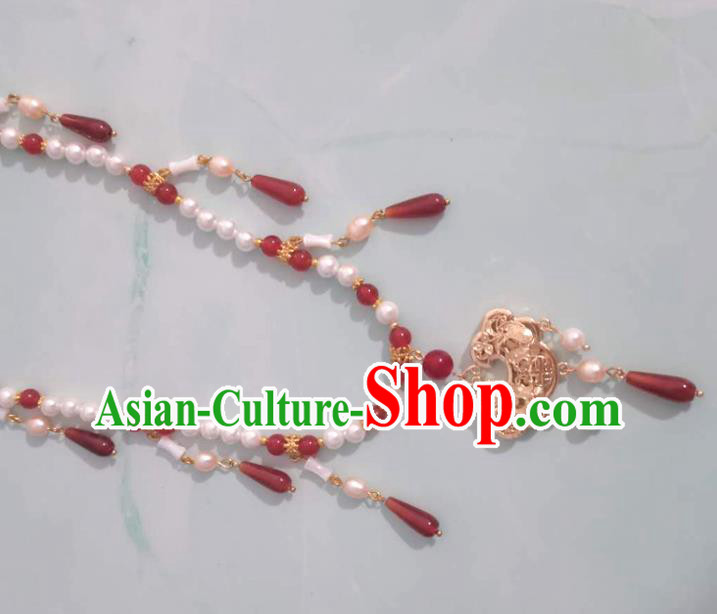 China Traditional Ancient Princess Brass Necklace Handmade Ming Dynasty Plum Blossom Jewelry Accessories China Traditional Ancient Princess Brass Necklace Handmade Ming Dynasty Plum Blossom Jewelry Accessories