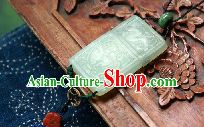 Handmade China National Jade Pendant Accessories Traditional Waist Jewelry Handmade China National Jade Pendant Accessories Traditional Waist Jewelry