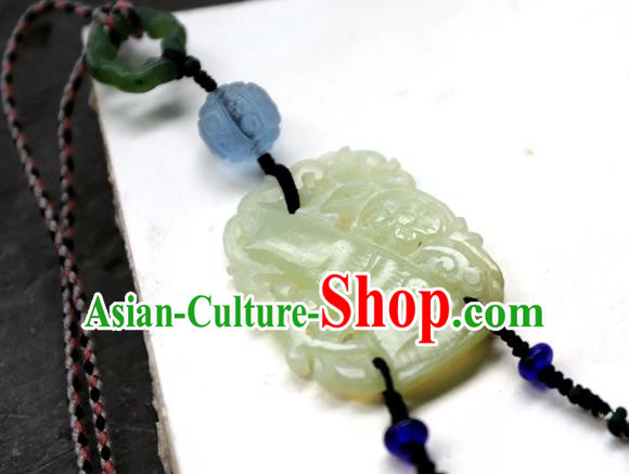 Traditional Waist Accessories Jewelry Handmade China National Tassel Jade Pendant Traditional Waist Accessories Jewelry Handmade China National Tassel Jade Pendant