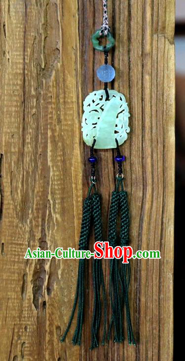 Traditional Waist Accessories Jewelry Handmade China National Tassel Jade Pendant Traditional Waist Accessories Jewelry Handmade China National Tassel Jade Pendant