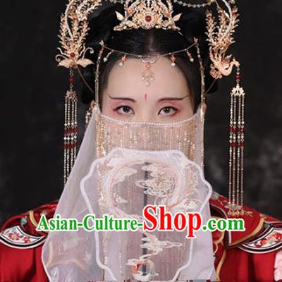 China Ancient Empress Phoenix Coronet Hairpins Traditional Hanfu Tang Dynasty Court Lady Hair Accessories