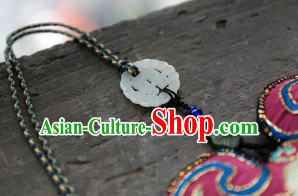 Traditional Embroidered Waist Accessories China National Tassel Jade Pendant Handmade Jewelry Traditional Embroidered Waist Accessories China National Tassel Jade Pendant Handmade Jewelry