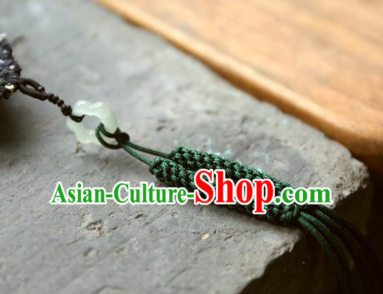 Traditional Embroidered Waist Accessories China National Tassel Jade Pendant Handmade Jewelry Traditional Embroidered Waist Accessories China National Tassel Jade Pendant Handmade Jewelry