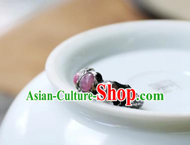 Traditional Handmade Jewelry Accessories China National Ruby Gems Ring Traditional Handmade Jewelry Accessories China National Ruby Gems Ring