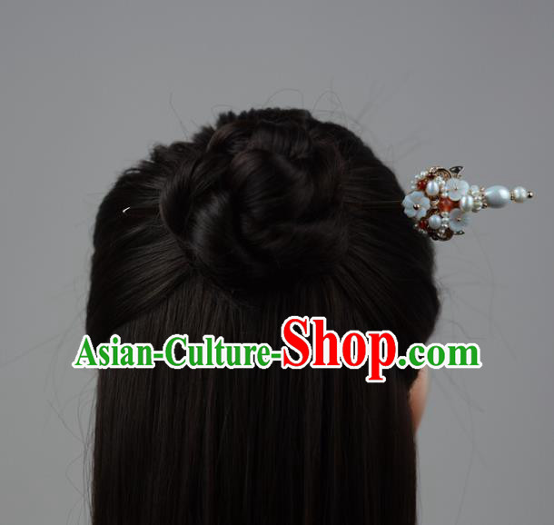 China Classical Cheongsam Pearls Hair Stick Traditional Hair Accessories Ming Dynasty Hairpin China Classical Cheongsam Pearls Hair Stick Traditional Hair Accessories Ming Dynasty Hairpin