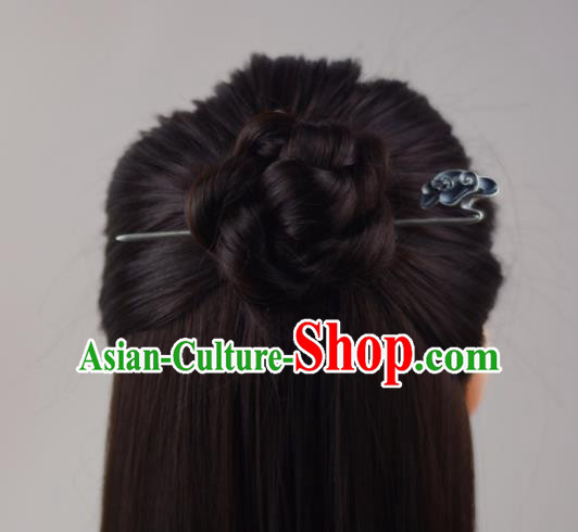 China Handmade Silver Carving Cloud Hairpin Traditional Hair Accessories Classical Cheongsam Hair Stick China Handmade Silver Carving Cloud Hairpin Traditional Hair Accessories Classical Cheongsam Hair Stick