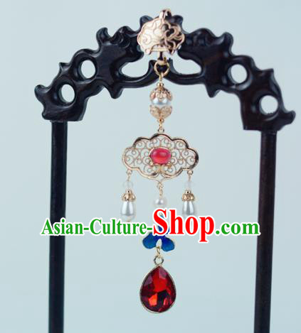 Chinese Traditional Cheongsam Jewelry Pendant Tassel Accessories Handmade Red Crystal Brooch Chinese Traditional Cheongsam Jewelry Pendant Tassel Accessories Handmade Red Crystal Brooch
