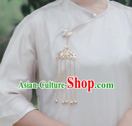 Chinese Traditional Bells Tassel Accessories Cheongsam Brooch Jewelry Handmade Breastpin Pendant Chinese Traditional Bells Tassel Accessories Cheongsam Brooch Jewelry Handmade Breastpin Pendant