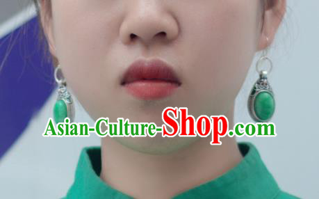 Chinese Classical Jadeite Earrings Traditional Jewelry Ornaments Handmade Cheongsam Ear Accessories Chinese Classical Jadeite Earrings Traditional Jewelry Ornaments Handmade Cheongsam Ear Accessories