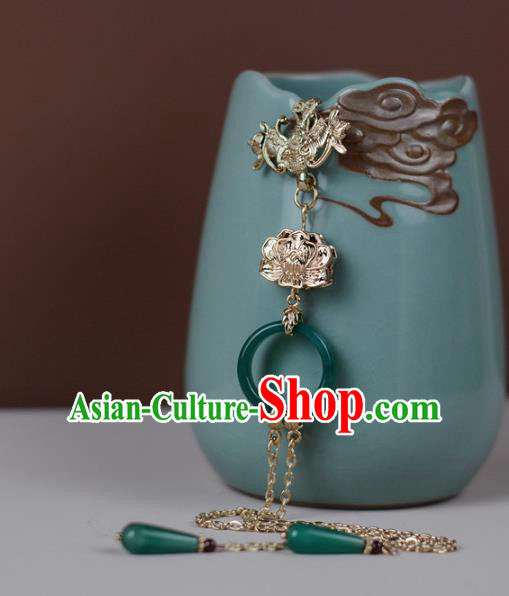 Chinese Handmade Jade Brooch Accessories Traditional Cheongsam Jewelry Pendant Chinese Handmade Jade Brooch Accessories Traditional Cheongsam Jewelry Pendant