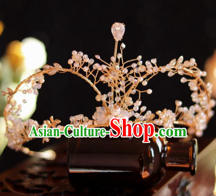 Top Wedding Beads Royal Crown Wedding Jewelry Ornaments Handmade Princess Crystal Hair Accessories Top Wedding Beads Royal Crown Wedding Jewelry Ornaments Handmade Princess Crystal Hair Accessories
