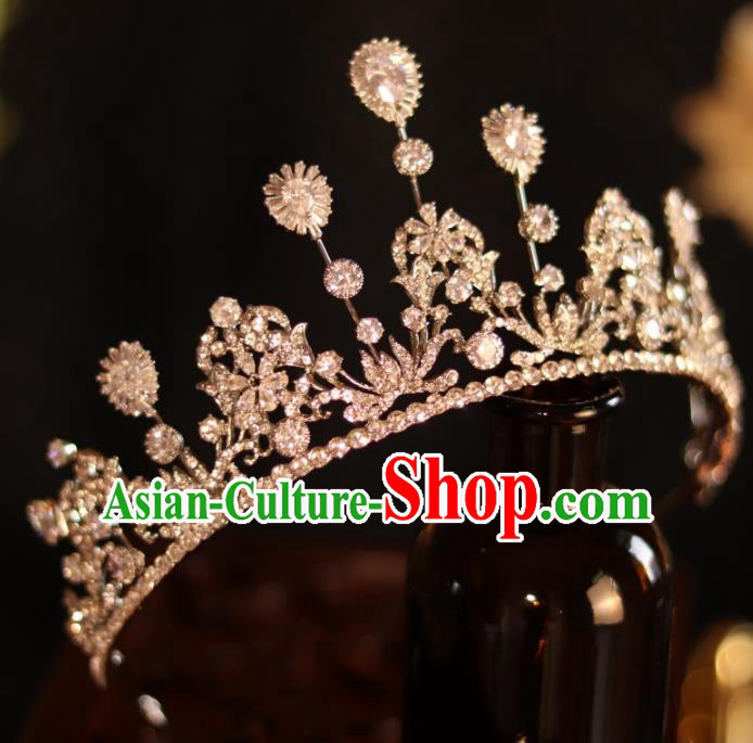 Top Bride Zircon Jewelry Ornaments Handmade Wedding Royal Crown Princess Crystal Hair Accessories Top Bride Zircon Jewelry Ornaments Handmade Wedding Royal Crown Princess Crystal Hair Accessories