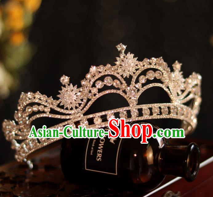 Top Handmade Princess Hair Accessories Wedding Zircon Royal Crown Bride Jewelry Ornaments Top Handmade Princess Hair Accessories Wedding Zircon Royal Crown Bride Jewelry Ornaments