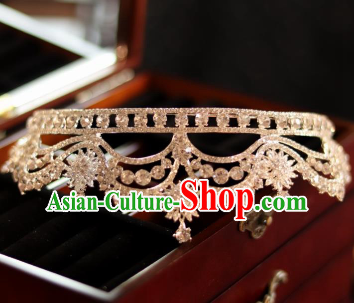 Top Handmade Princess Hair Accessories Wedding Zircon Royal Crown Bride Jewelry Ornaments Top Handmade Princess Hair Accessories Wedding Zircon Royal Crown Bride Jewelry Ornaments