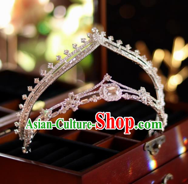 Top Wedding Zircon Royal Crown Handmade Princess Hair Accessories Bride Jewelry Ornaments Top Wedding Zircon Royal Crown Handmade Princess Hair Accessories Bride Jewelry Ornaments