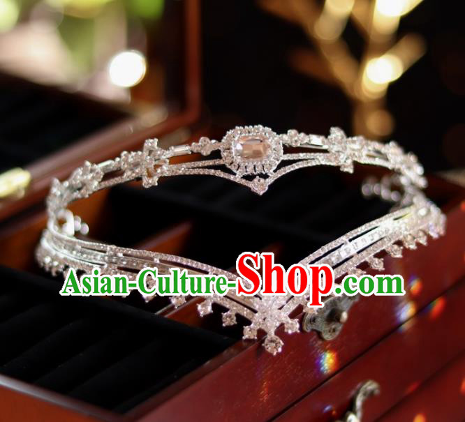 Top Wedding Zircon Royal Crown Handmade Princess Hair Accessories Bride Jewelry Ornaments Top Wedding Zircon Royal Crown Handmade Princess Hair Accessories Bride Jewelry Ornaments