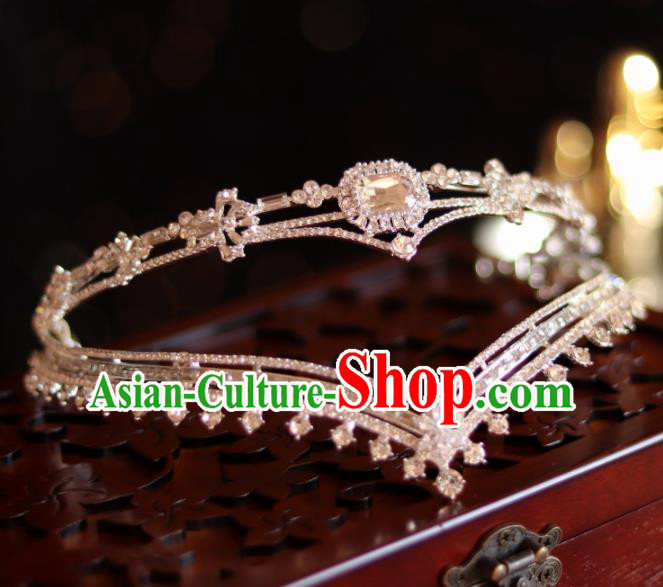 Top Wedding Zircon Royal Crown Handmade Princess Hair Accessories Bride Jewelry Ornaments Top Wedding Zircon Royal Crown Handmade Princess Hair Accessories Bride Jewelry Ornaments